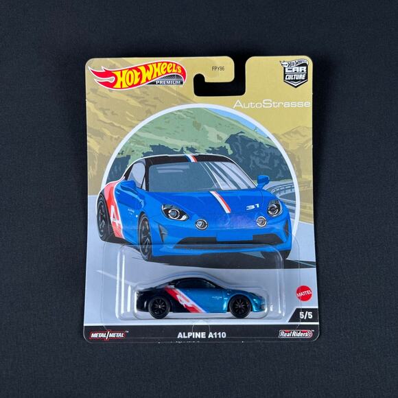 Hot Wheels Premium 2022 Car Culture "Auto Strasse" Alpine A110 1:64 Diecast Car - Picture 1 of 5